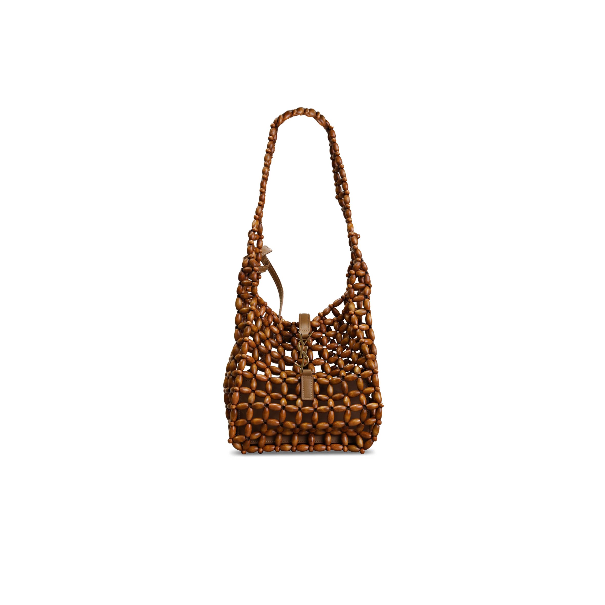 YSL LE 5 À 7 IN WOOD BEADS 713938 (23*22*8.5cm)
